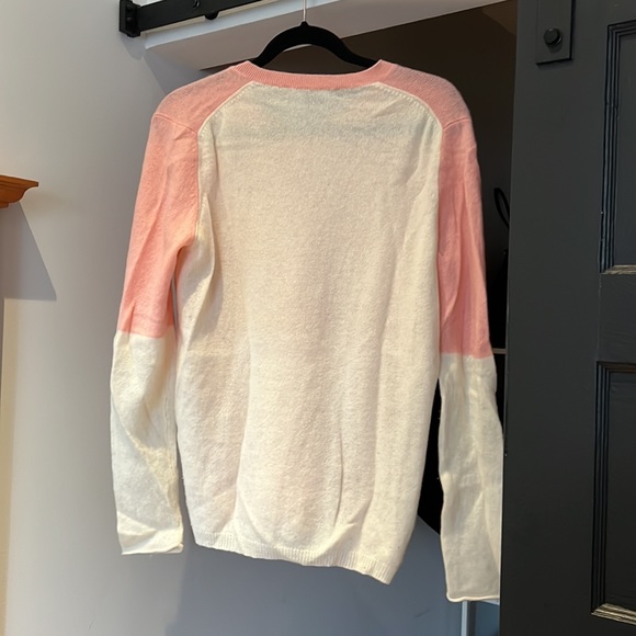 NWOT Cashmere Colorblock Sweater - Picture 2 of 3